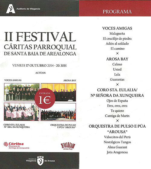 II Festival Caritas Parroquial de Santa Eulalia de Arealonga