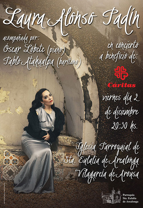 Concierto de Laura Alonso Padin en Vilagarcia en beneficio de Caritas