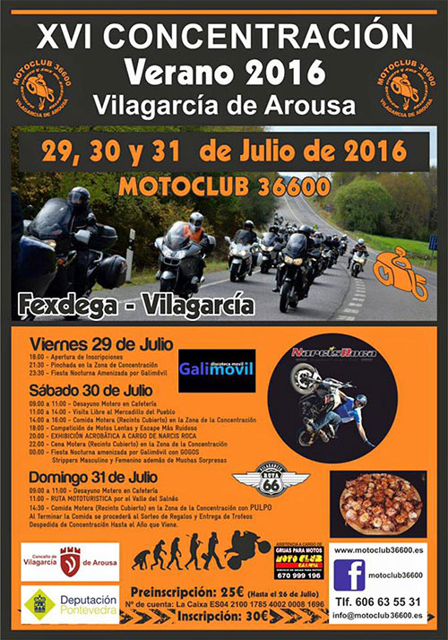 XVI Concentracion de Verano Motoclub 36600